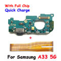 For Samsung A33 5G A34 5G A54 5G A73 USB Charging Port Mic Microphone Connector Main Motherboard LCD Flex Cable Replacement Part. 