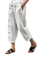 White Three Quarter Pant. 