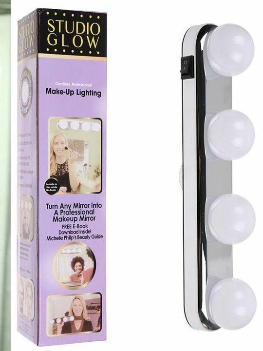 Wireless%20Portable%20LED%20Vanity%20Mirror%20Lights,%20Studio%20Glow%20Vanity%20Make-up%20Light%20Natural%20Light%20for%20Makeup%20Dressing%20Table%20with%204%20LED%20Bulbs,%20Professional%20Studio%20Glow%20Battery%20Powered%20Mirror%20Light%20-%20Image%202