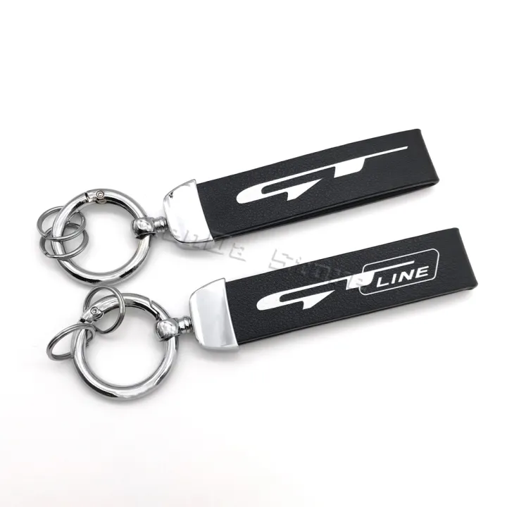 Key Rings Picanto Car Keychain Key Rings Chain For Kia Gt Line Emblem Logo Rio Ceed ...