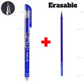 erasable gel pen with eraser on top 2 pens 0.5mm. 