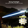 Auoyo Outdoor Flashlight LED Torch Light Telescopic Focus Flashlight Portable Rechargeable Flashlight Zoom Outdoor 5 Light Modes Waterproof Flashlight. 
