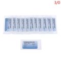12Pcs 75cm 2/0 3/0 4/0 Medical Surgical Suture Nylon Silk Polypropylene Polyester Monofilament Thread Suture Teaching Exercises. 