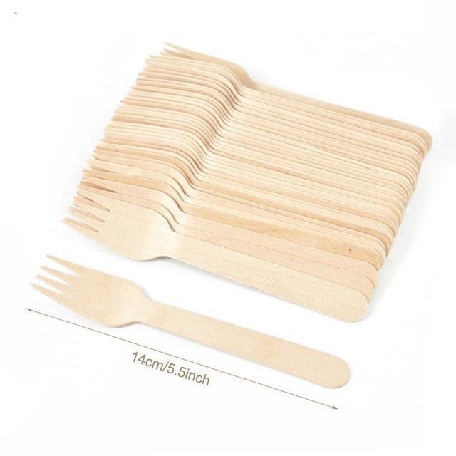 100%20Pieces%20Medium%20Size%2014CM%20Wooden%20Disposable%20Fork%20Dessert%20Fork%20Western%20Style%20Wedding%20Party%20Tableware%20Kitchen%20Accessories%20Tool%20Multi%20Purpose%20Usage%20Disposable%20Forks%20-%20Image%202