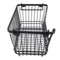 Freezer Organizer Basket Wire Storage Basket Stackable Rust Proof Space Saving Multipurpose for Snack for Fruit. 