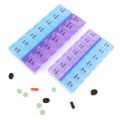 14 Days Medicine Storage Organizer Container / Portable Drug Tablet Dispenser / Independent Lattice Pill Storage Box / Travel Pill Box Container Case. 