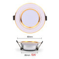 5W 9W 12W LED Downlight Round Panel Light Cold Warm White Spot Lamp 220V Ceiling Light Recessed Down Light. 