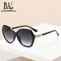 LouisWill Women Sunglasses UV400 Summer Sunglasses Anti Glare Driving Fishing Glasses Vintage Retro Large Frame Summer Sun Glasses Fashion Sunglasses. 