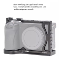 1 PCS Camera Rabbit Cage Black Aluminum Alloy A6700 Camera Rabbit Cage Expansion Frame Kit. 