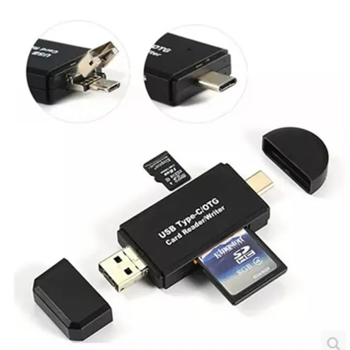 Usb Otg Header Type C Usb Usb 3 In 1 Otg 2.0 Reader High-Speed Otg Tf/sd For Lap Phone ...