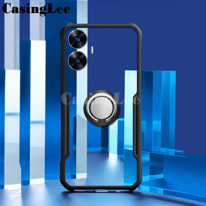 Casinglee%20for%20Realme%20C55%20Case%20Hard%20Clear%20Transparent%20Shockproof%20Car%20adsorb%20Holder%20Ring%20Back%20Cover%20Casing%20Hp%20Realme%20C55%20Phone%20Cases%20Cover%20-%20Image%203