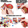 Fireworks Gun Handheld Confetti Poppers Easy Pop Self-Inflating Confetti Gun Hand Popper Party Popper. 