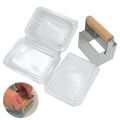 Beekeeping Bee Honey Cutter Stainless Steel Bee Comb Honey Cutting with Wooden Handle Tool and 10Pcs Honeycomb Square Box. 