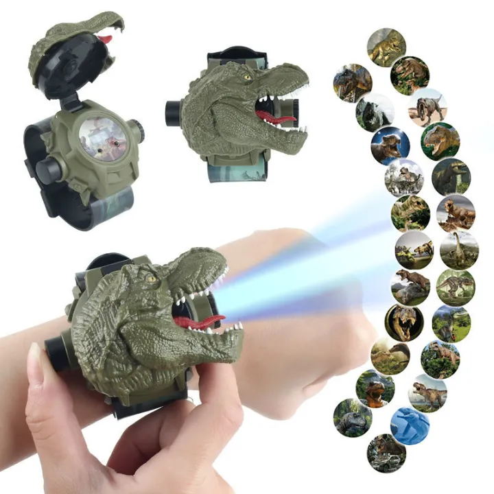 Children's%20Dinosaur%20Projection%20Watch%20Cartoon%20Glowing%20Tyrannosaurus%20Triceratops%20Cool%20Electronic%20Watch%20Toy%20-%20Image%204
