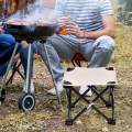 Folding Stool Seat Easy to Carry Compact Chair Footrest Chair Ottoman Camping Chair Foot Stool Saddle Chair for Backpacking Hiking Traveling. 