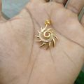 Gold Plated sun Design Pendant For Women. 