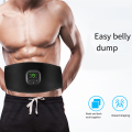 EMS Electric ABS Abdominal Belt Smart Body Massager Fitness Massage Belts Equipment Black for Home Gym. 