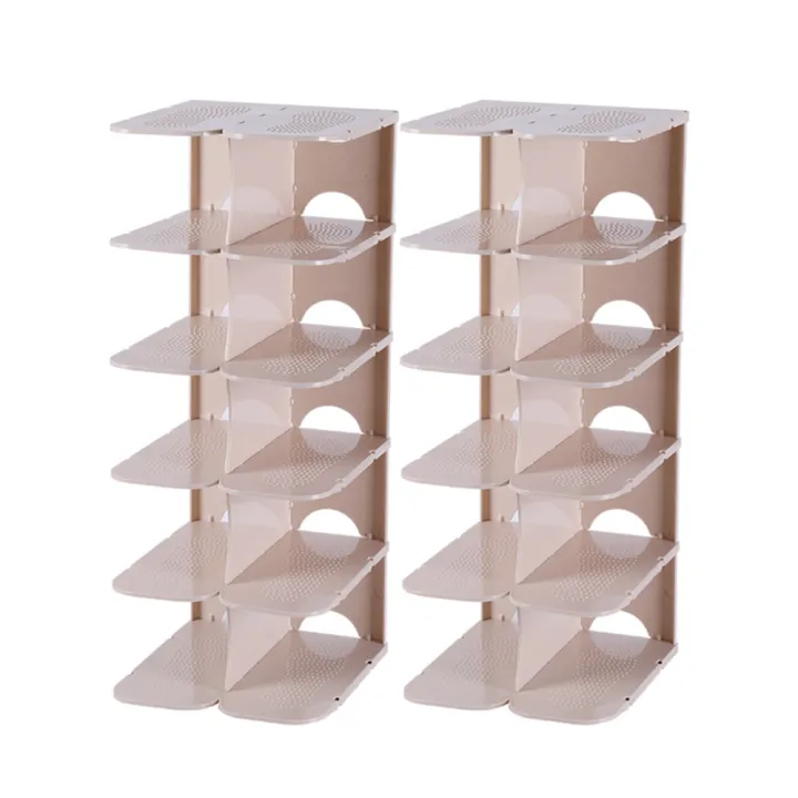 Assembly%206%20Layers%20Stackable%20Shoe%20Organizer%20Shoe%20Shelf%20Shoe%20Rack%20Stand%20Space%20Saving%20Shoe%20Hanger%20Shoe%20Box%20Cabinet%20Storage%20-%20Image%204