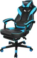 Gaming Chair with Footrest, Gamer Chair with Lumbar Support and Headrest Height Adjustable Office Chair with 360°. 