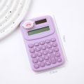 8 Digits Cute Mini Portable Digit Calculator Stationery Office Supplies Small Cartoon Animal Cartoon Cute Calculator Candy Color Kawaii Learning Tools. 