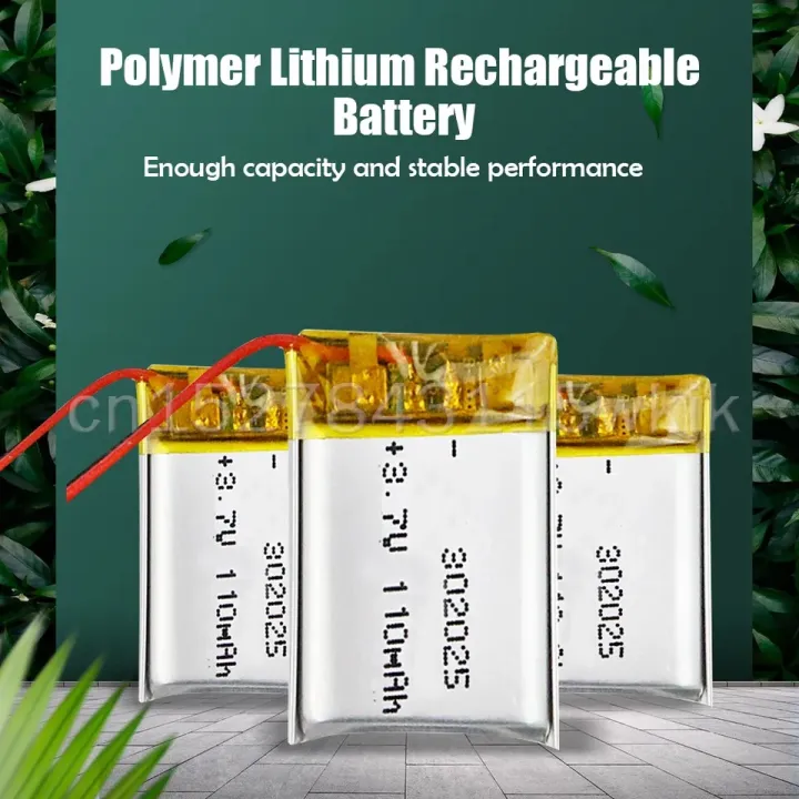302025%203.7v%20100mAh%20Li-ion%20Li-Po%20Cells%20Lithium%20Polymer%20Rechargeable%20Battery%20For%20Bluetooth%20GPS%20MP3%20MP4%20Recorder%20-%20Image%205