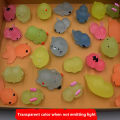 5PCS Novelty Luminous Squishy Toys Cute Cartoon Animal Decompression Toy Creative Stress Relief Pinch Toys Children Gifts YULING. 