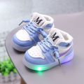 Bright Light Baby Boy Shoes Girls' Breathable Mesh Shoes Sneakers Board Shoes Soft Sole Baby Toddler Shoes1-3Years Old0Spring and Autumn. 