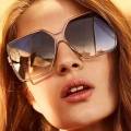 Oversized Big Vintage Square Women Giselle Designer Sunglasses Large Size. 