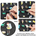 Hanging Brooch Pin Display Lapel Pin Storage Ideas Brooch Pin Storage Organizer Pin Wall Display Banner Button Collections Storage Holder. 