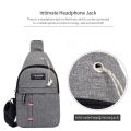 2023 New Chest Bag New Men Simple Nylon Fashion Waterproof One Shoulder Crossbody Bag. 