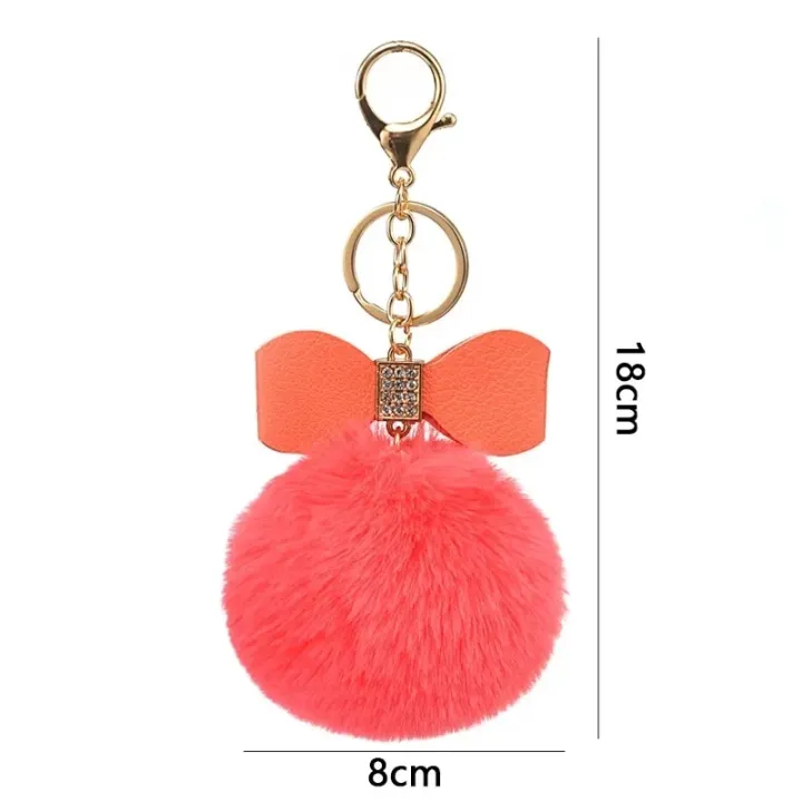 %E3%80%90HOT%E3%80%91%20Creative%20Faux%20Fur%20Pom%20Pom%20Keychain%20Women%20Girls%20Bag%20Pendant%20Rhinestone%20Pu%20Leather%20Bow%20Keyring%20For%20Wallet%20Accessory%20-%20Image%206