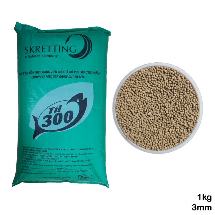 SKRETTING Til-300 (Repacked) 3mm High Protein Fish Food Aquarium Fish Tank Til 300 Fish Feed