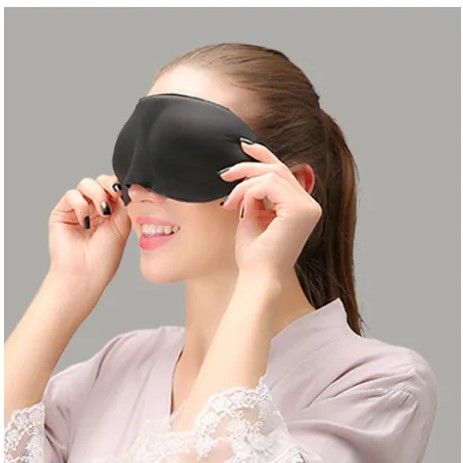 3D Portable Soft Travel Sleep Rest Aid Eye Mask Cover Eye Patch Sleeping Mask Case Blindfold Eye Mask Eyeshade Massage