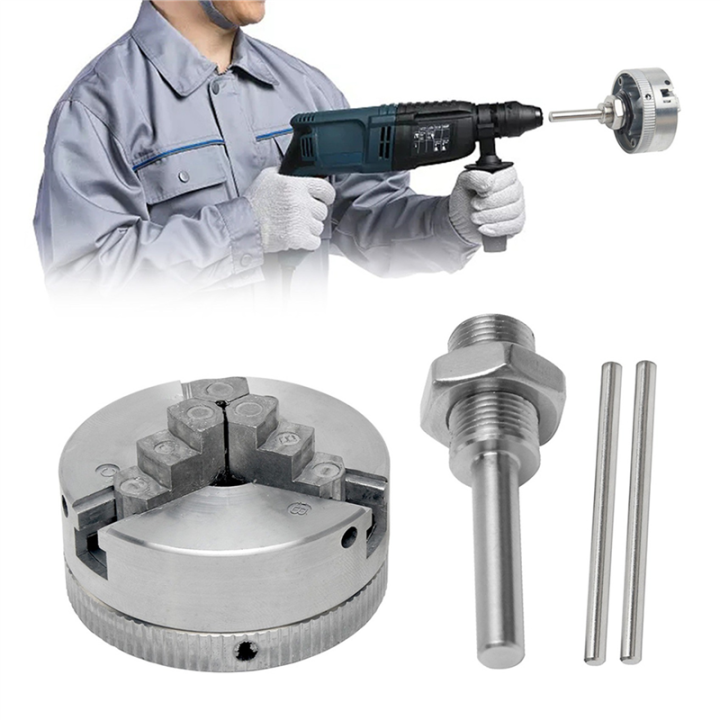 JAERBEE%202X%20Mini%20Lathe%20Chuck%20Set,%20Z011%20Extension%20Three%20Jaw%20Chuck%20and%20Connecting%20Rod%20Set,%20Electric%20Drill%20Chuck%20-%20Image%206