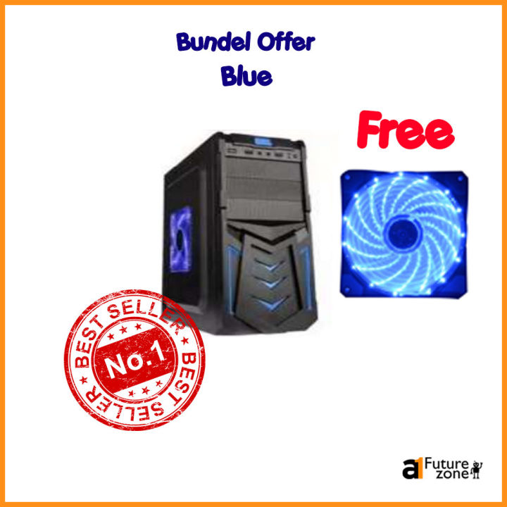 RGB PC Computer Casing Blue Color ATX 75 | Daraz.lk