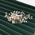 Elegant Bridal Pearl Hair Comb Clip-Handmade Flower Beautiful Crystal Hair Accessories -Wedding Hair Pins Bridesmaid Bridal Decor. 