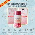 LUMI 24H GLUTATHIONE 60 CAPSULES / Tablets Whitening Skin Protection & Increase Body Collagen provide powerful antioxidant support. 