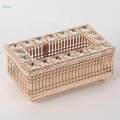 Crystal Tissue Box Cover Decorative Paper Box for Bedroom Dresser Dining Golden. 