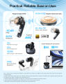 Baseus BP1 Pro ANC Wireless Earphone -50dB Noise Reducton Hi-Res BT 6.0 IPX55 Waterproof 55Hr. 
