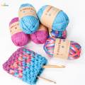 6Pcs T Shirt Yarn Bag Making Material Hand Knit Tapestry Soft Crocheting Weaving Thread Tube Giant Yarn for Baskets Rug Making Hats Sweaters. 