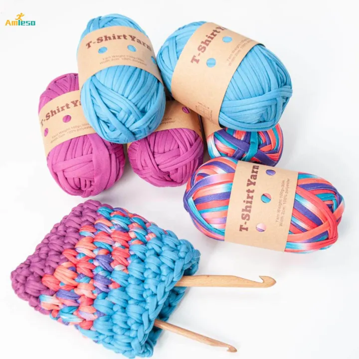 6Pcs%20T%20Shirt%20Yarn%20Bag%20Making%20Material%20Hand%20Knit%20Tapestry%20Soft%20Crocheting%20Weaving%20Thread%20Tube%20Giant%20Yarn%20for%20Baskets%20Rug%20Making%20Hats%20Sweaters%20-%20Image%209