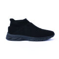 YOO Knitted Black Casual Shoes For Women - ABAYA. 