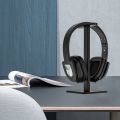 Plastic/aluminum alloy ABS detachable desktop headphone tand. 
