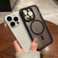 HOCE Frosted Magnetic Phone Cases For iPhone 11 12 13 14 15 Pro Max 14 15 Plus Magsafe Case Skin Feel Matte Black Cover. 