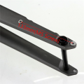 700C Road Bike Front Fork Full Carbon Fiber Tapered Shape Spinal Canal Cylindrical Disc Brake 700Cx 45mm Fixed Gear Fork. 
