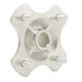 Easy Install 24T Go Kart Rear Wheel Hub Steel Alloy 4 Stud Steering Axle Hub for 125cc 150cc 200cc Quad Bike ATV Go Kart. 