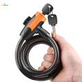 Bike Lock Cable with Key Heavy Duty Bikes Accessories for Doors Gate 0.6m. 