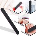File paper strip polishing manicure nail buffer block gold material nail file replacement Wapu [2025 version] 1PCS plastic handle with black sand. 