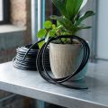 Durable 1/4 Inch Water Irrigation Hose PVC Flexible Irrigation Hose Efficient Black Yard Water Hose Drip Irrigation, Greenhouse, and Hydroponics. 