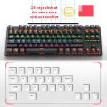 Gaming Mechanical Keyboard Game Anti-ghosting  RGB Mix Backlit Blue Switch 87key teclado mecanico For Game Laptop PC. 